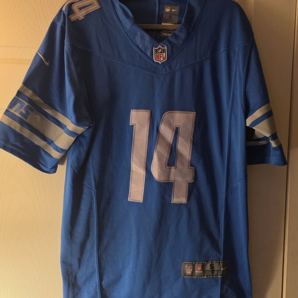 Amon-Ra St. Brown Nike Lions fancy jersey adult small Good Condition #14 Sewn on - Picture 3 of 3